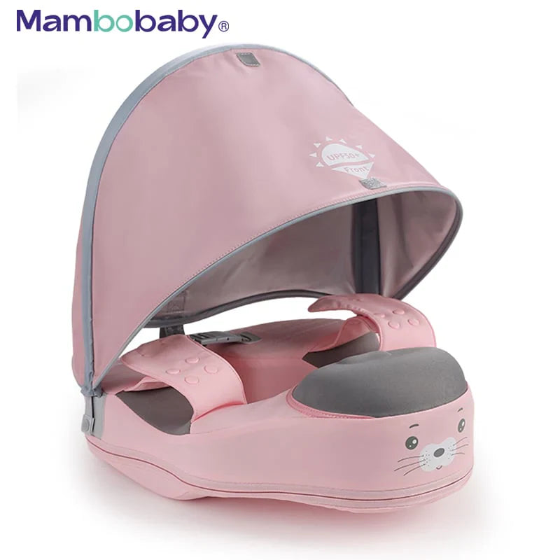Mambobaby - Waist Float With Canopy -Seal Pink