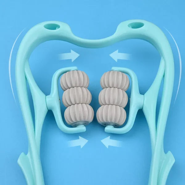 Hand Neck Massager with Rollers