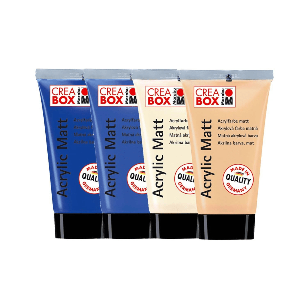 Marabu CREABOX Creative Colors, 4 Pieces, with Blue Harmony Effects Lebanon"

