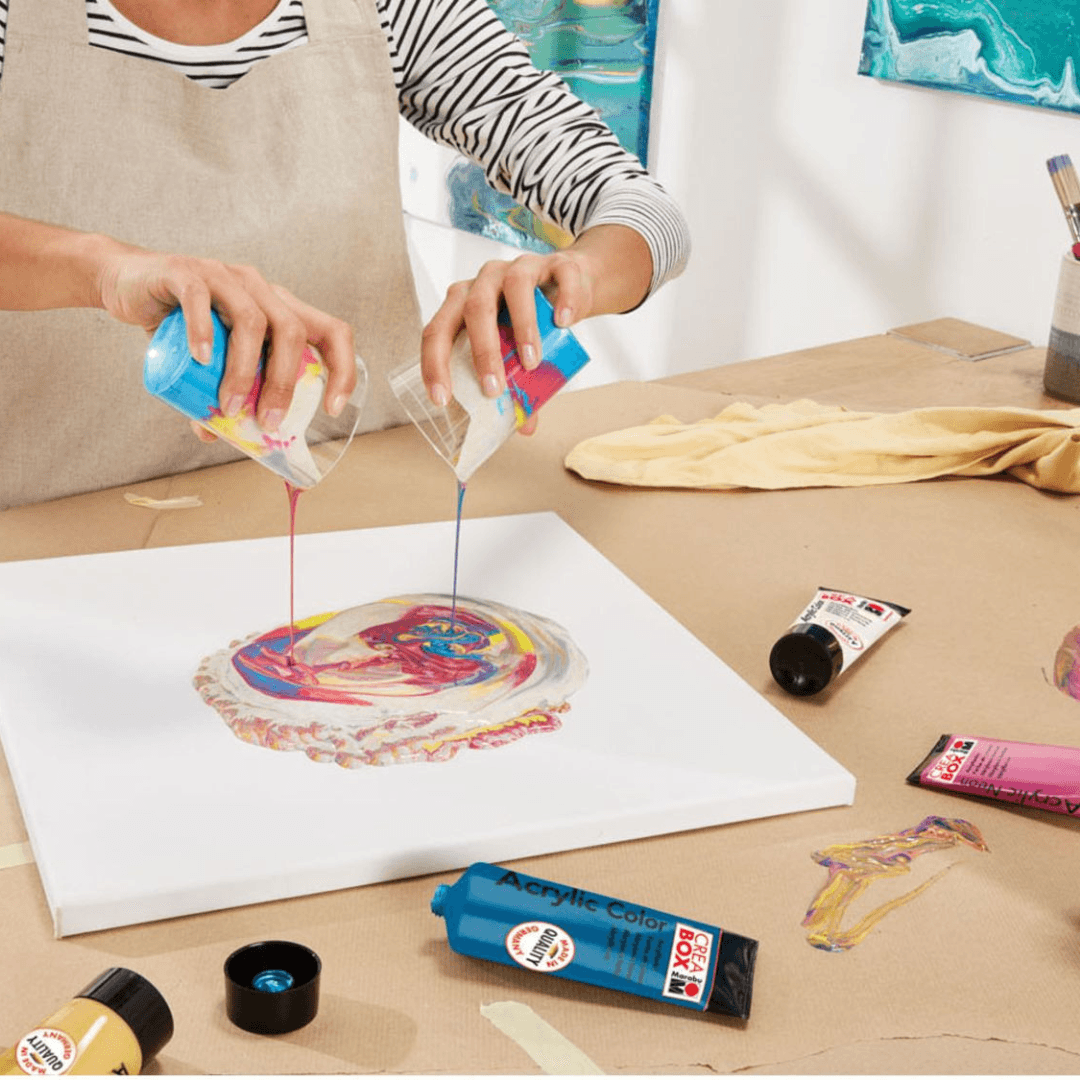 Marabu CREABOX Creative set for the Color Pouring technique