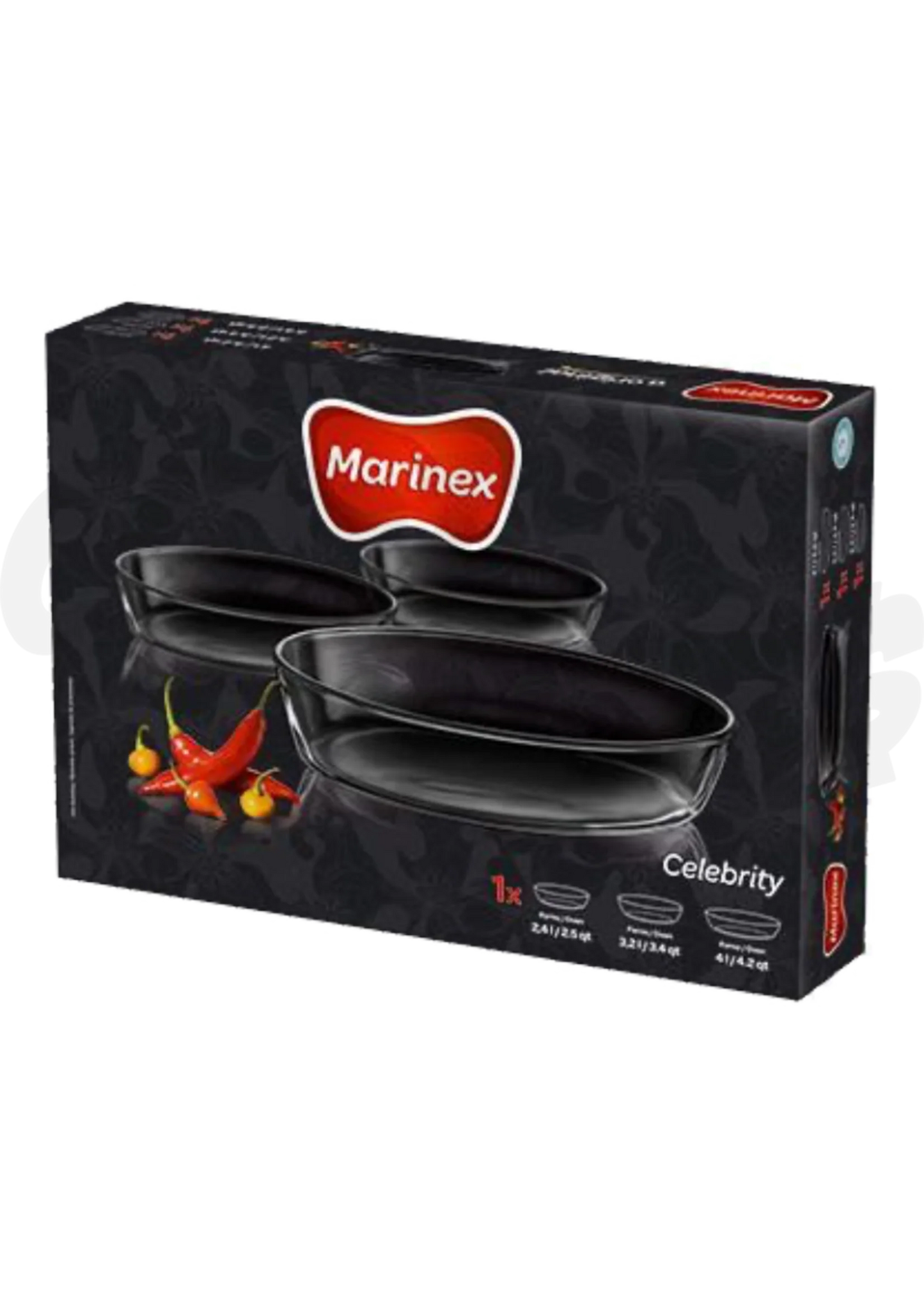 Marinex 3pc Oval Baking Dish