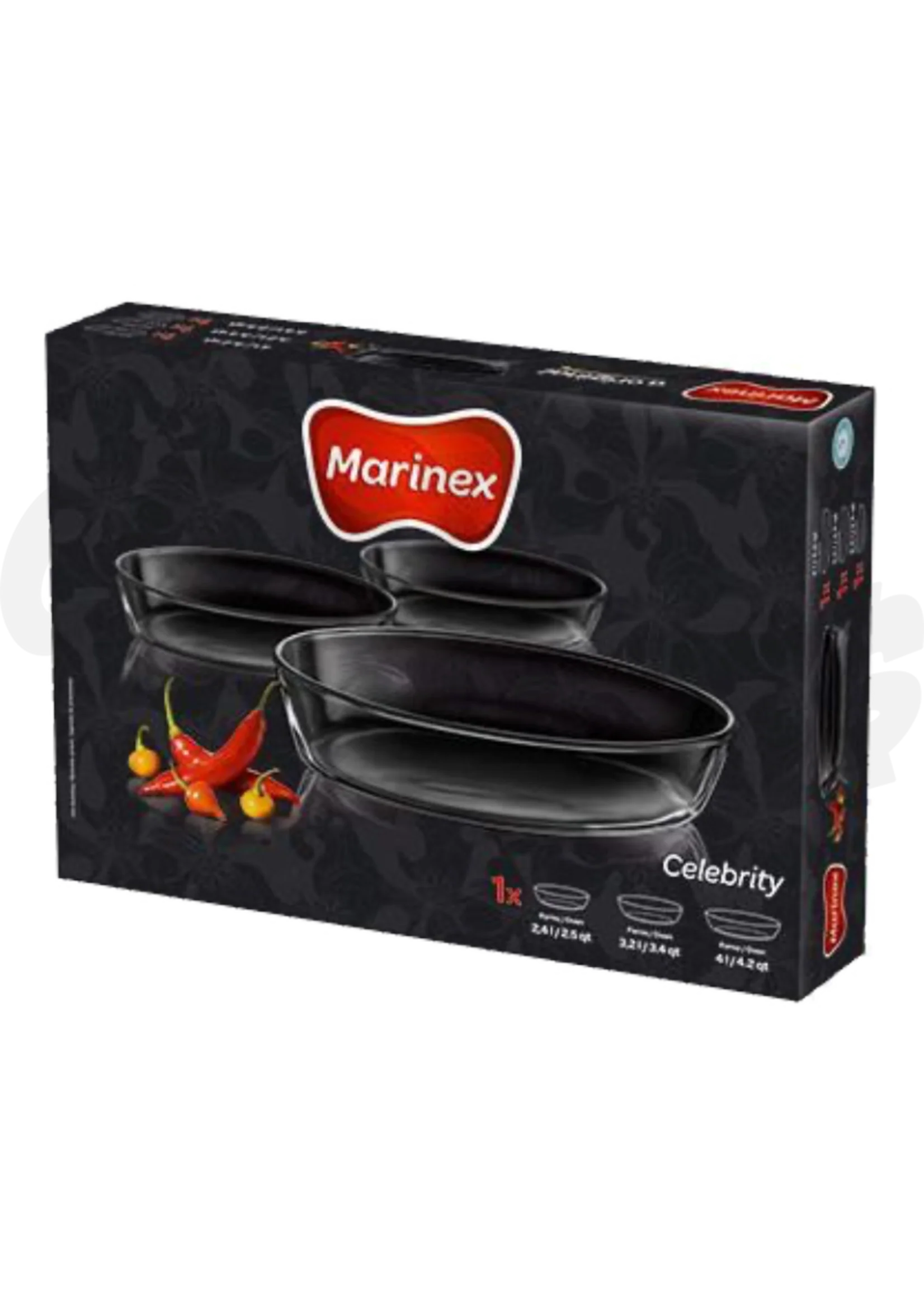 Marinex 3pc Oval Baking Dish