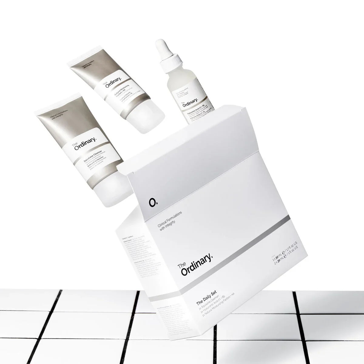 The Ordinary Daily Set(Squalane Cleanser Natural Moisturizing Factors + HA Hyaluronic Acid 2% + B5)