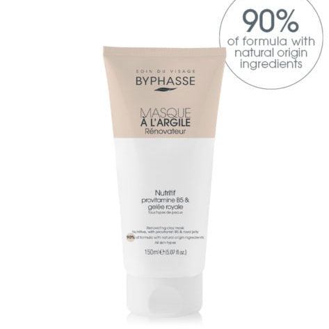 Byphasse renovating clay mask with b5 and royal jelly for all skin types150ml