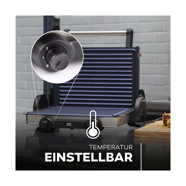 MasterPro, Contact Grill Double 2200W 180 5 Levels Foodies - BGEU-3869