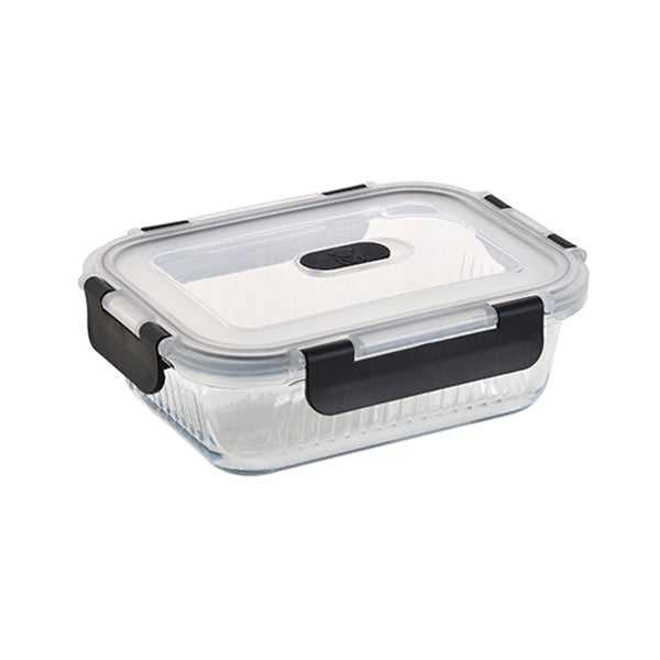 MasterPro Rectangular Food Container 640Ml High Borosilicate Glass - BGMP-5671