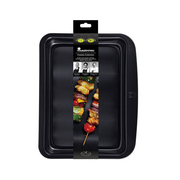 MasterPro, Roaster Pan 35.5X28.1X5Cm Carbon Steel Foodies - BGMP-7339
