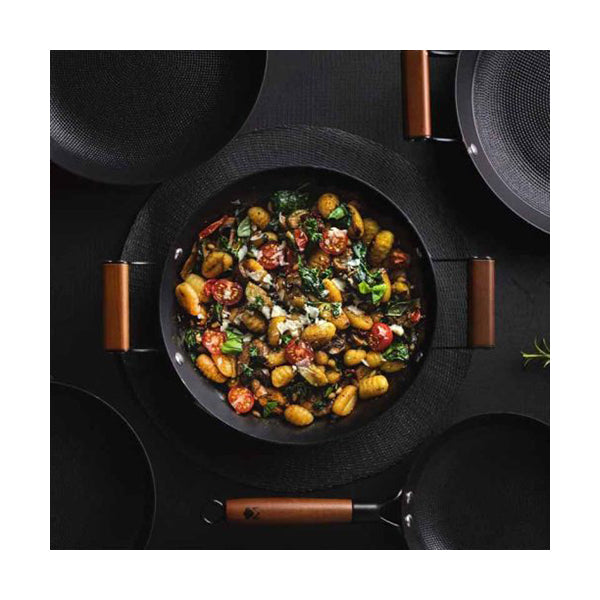 MasterPro, Round Grill Plate 28X38X5Cm Pressed Iron Odin - BGMP-3820