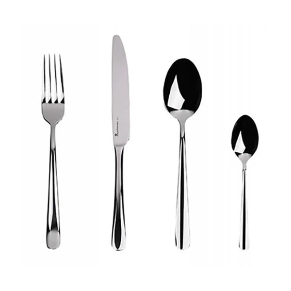 MasterPro, Set 4 Pcs Place Setting Ss Shiny Foodies - BGEU-3952