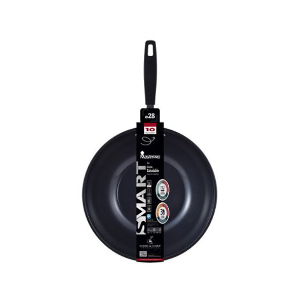MasterPro, Wok 28Cm Ss Ind Smart - BGEU-3770