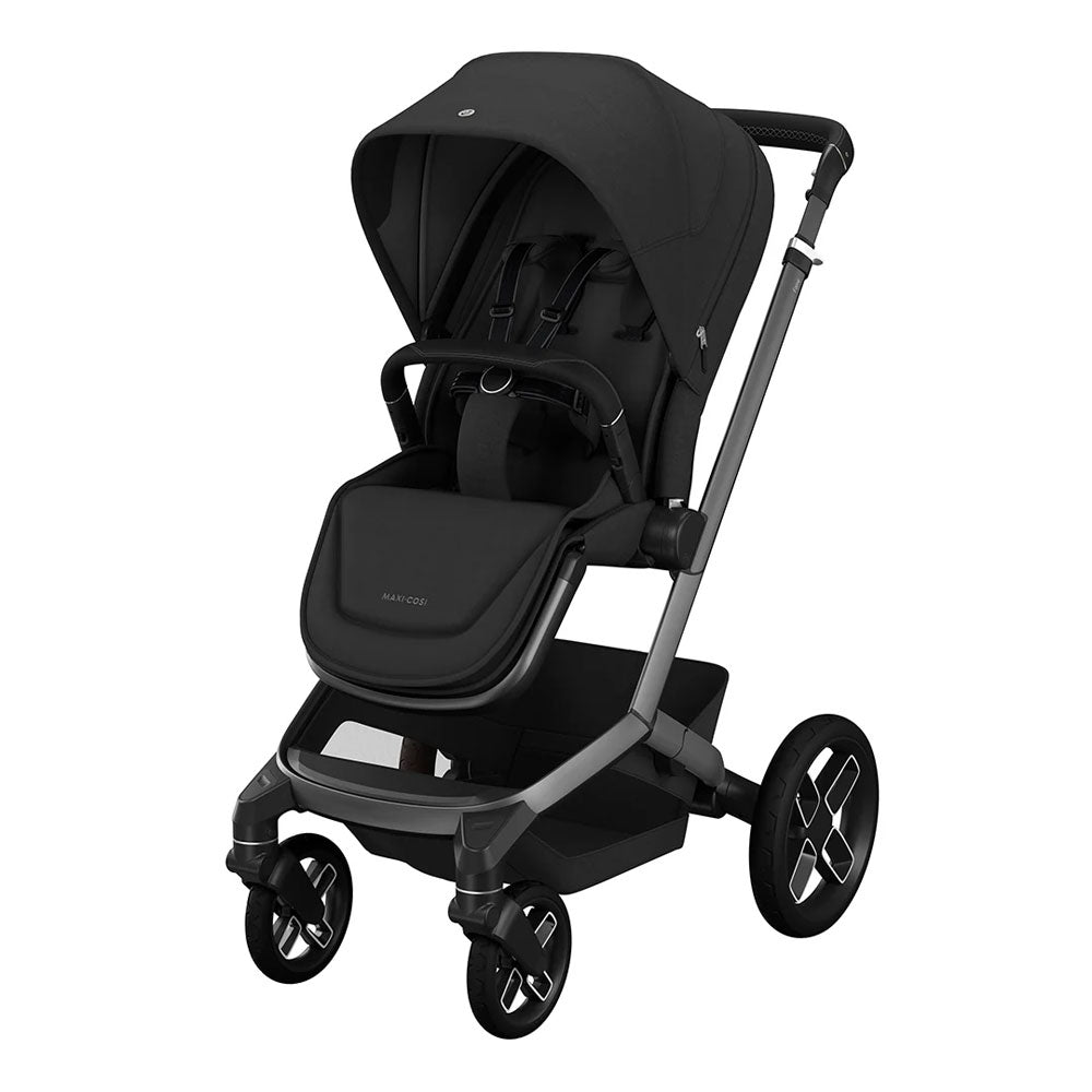 Maxi-Cosi - Fame (Twillic Black) - 4pcs Bundle Fame Stroller&Carrycot Pebble 360 Pro Car Seat - Familyfix 360 Pro i-size Base - Travel System