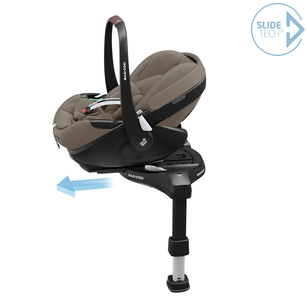 Maxi-Cosi - Fame (Twillic Truffle) - 4pcs Bundle Fame Stroller&CarryCot Pebble360 Pro Car Seat - FamilyFix 360Pro i-size Base - Travel System