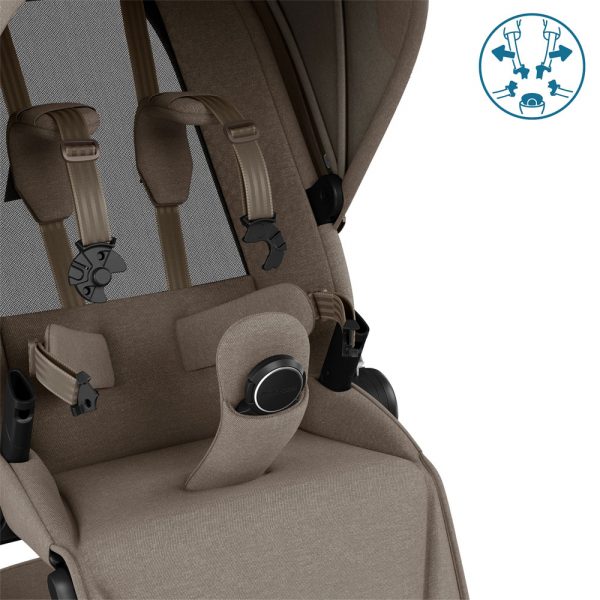 Maxi-Cosi - Fame (Twillic Truffle) - 4pcs Bundle Fame Stroller&CarryCot Pebble360 Pro Car Seat - FamilyFix 360Pro i-size Base - Travel System
