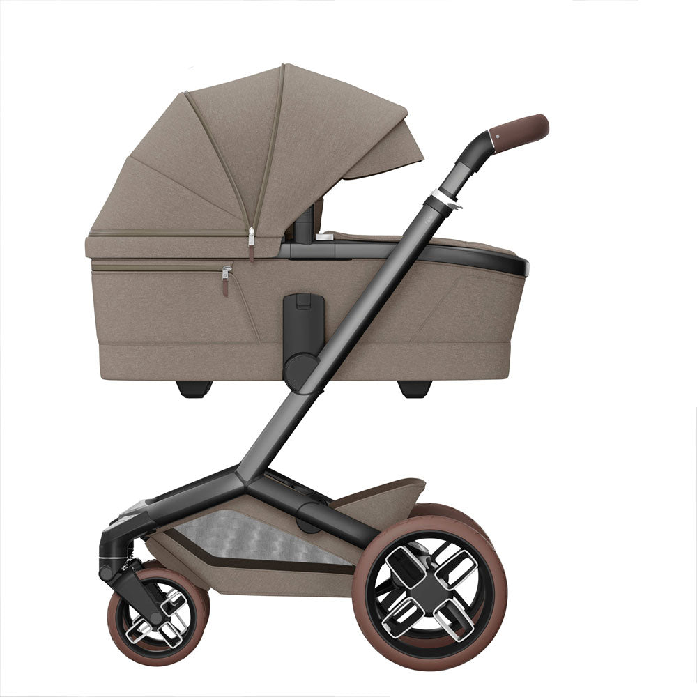 Maxi-Cosi - Fame (Twillic Truffle) - 4pcs Bundle Fame Stroller&CarryCot Pebble360 Pro Car Seat - FamilyFix 360Pro i-size Base - Travel System