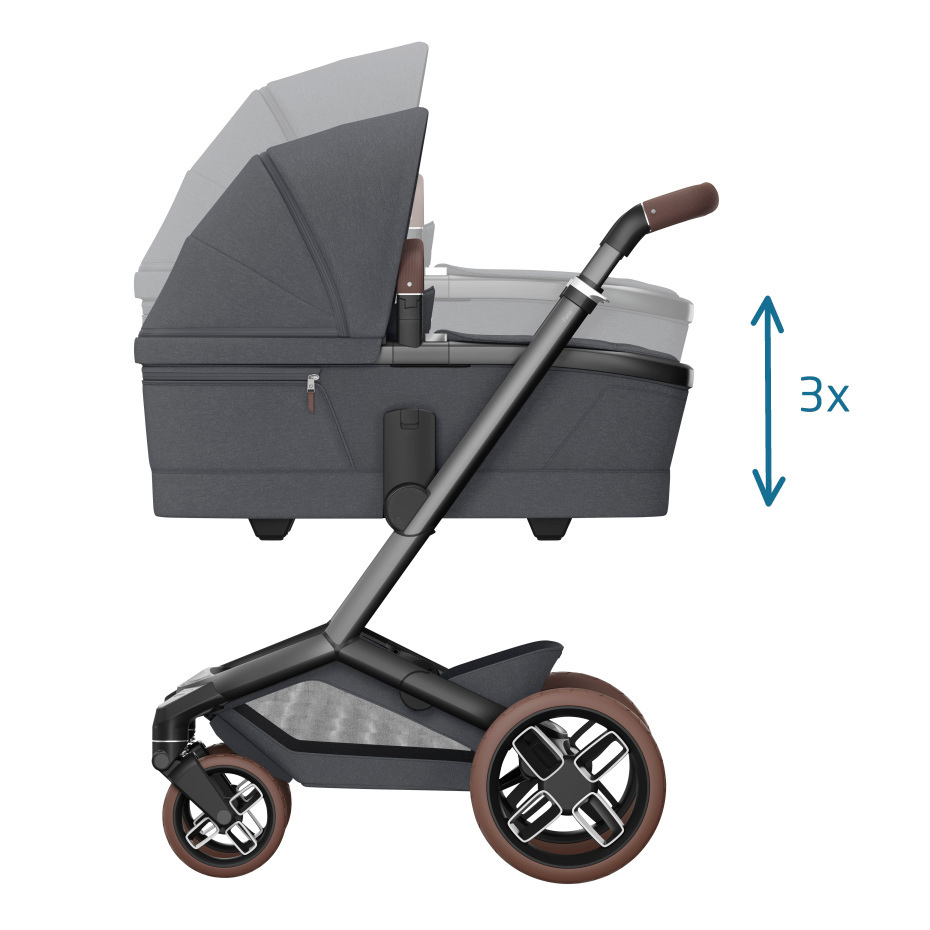 Maxi-Cosi - Fame (Twillic Graphite) - 4pcs Bundle Fame Stroller CabrioFix i-size Base Car Seat -CabrioFix i-Size Base. - Travel System