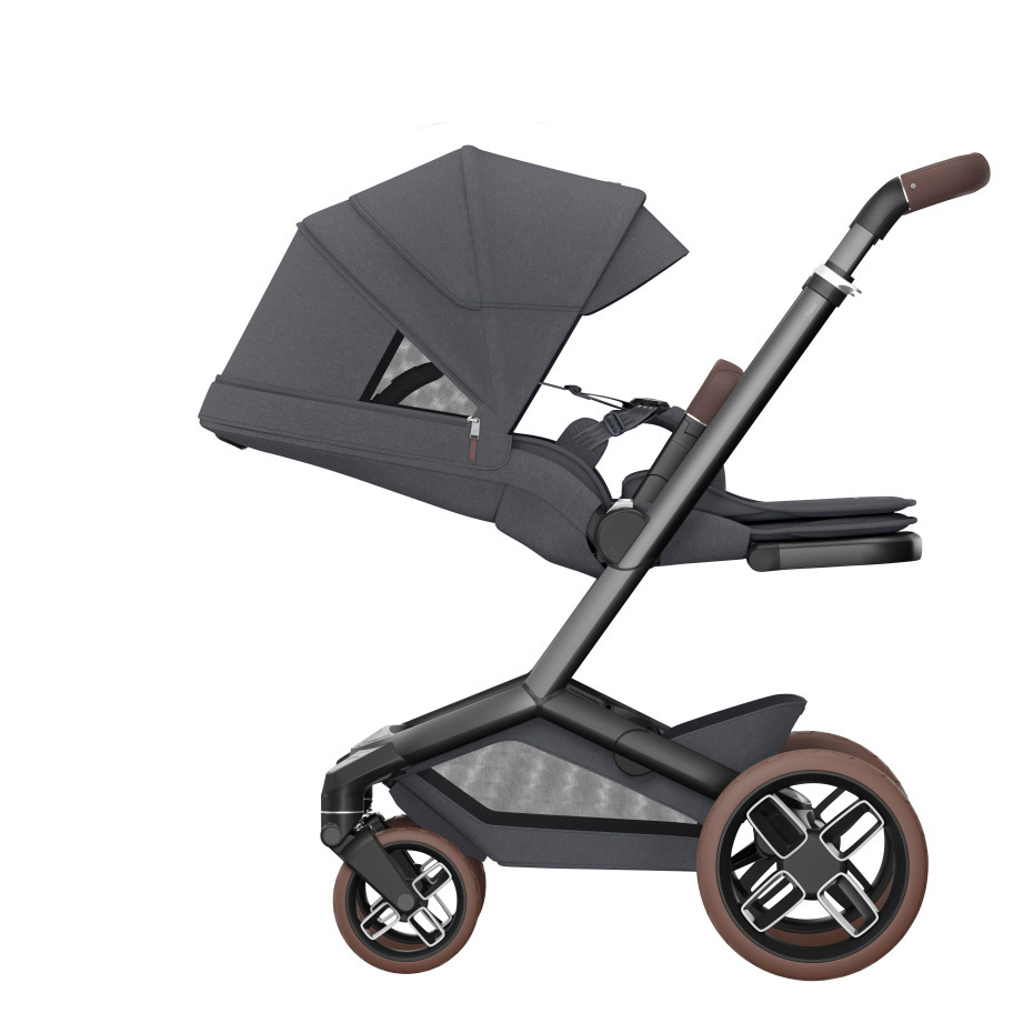 Maxi-Cosi - Fame (Twillic Graphite) - 4pcs Bundle Fame Stroller CabrioFix i-size Base Car Seat -CabrioFix i-Size Base. - Travel System