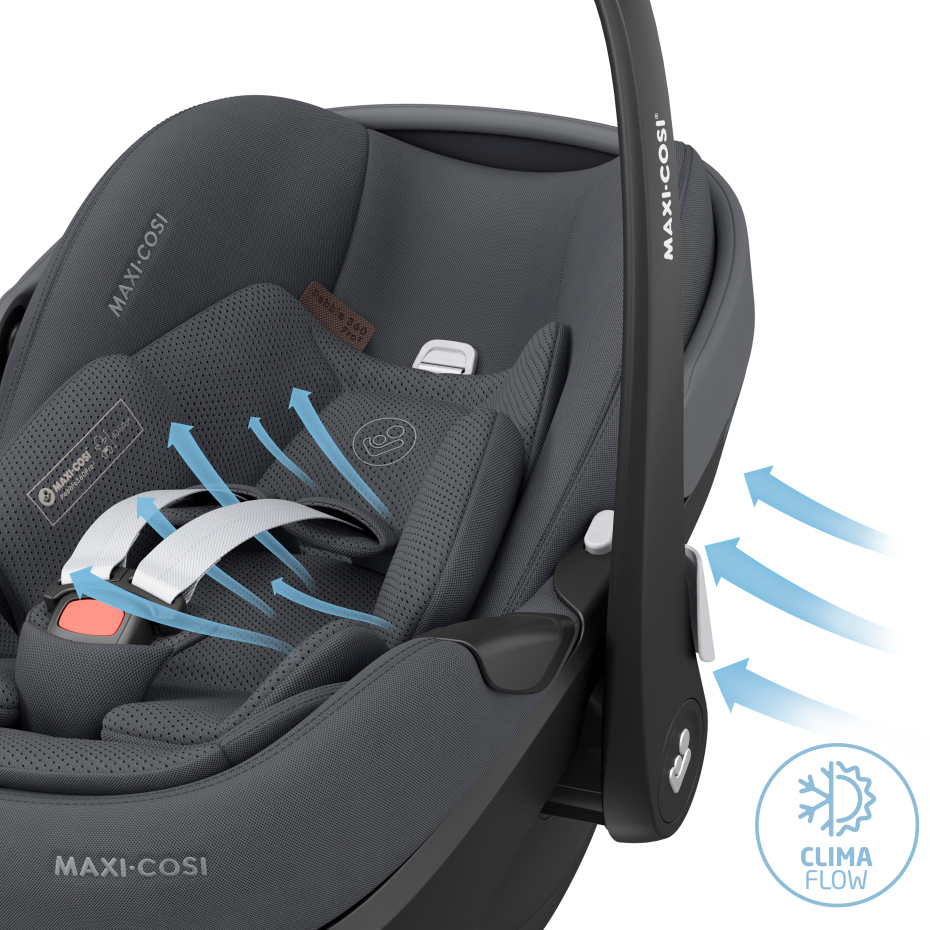 Maxi-Cosi - Fame(Twillic Graphite) - 4pcs Bundle Fame Stoller&Carrycot Pebble360 Pro Car Seat - FamilyFix 360Pro i-size Base - Travel System