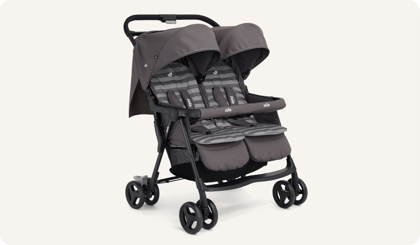 Joie - Aire Twin Stroller - Shale