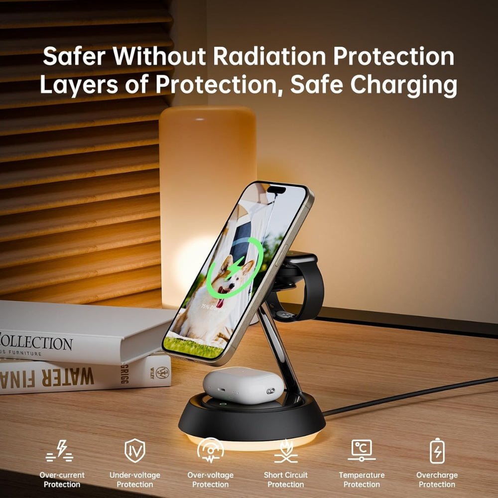 Mcdodo 3-in-1 15W Night Light Magnetic Wireless Charger
