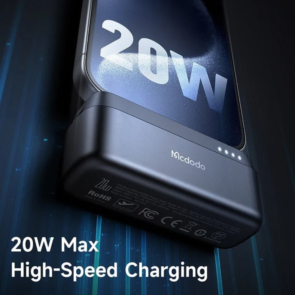 Mcdodo 5000mAh Portable Power Bank USB-C 20W MC-630