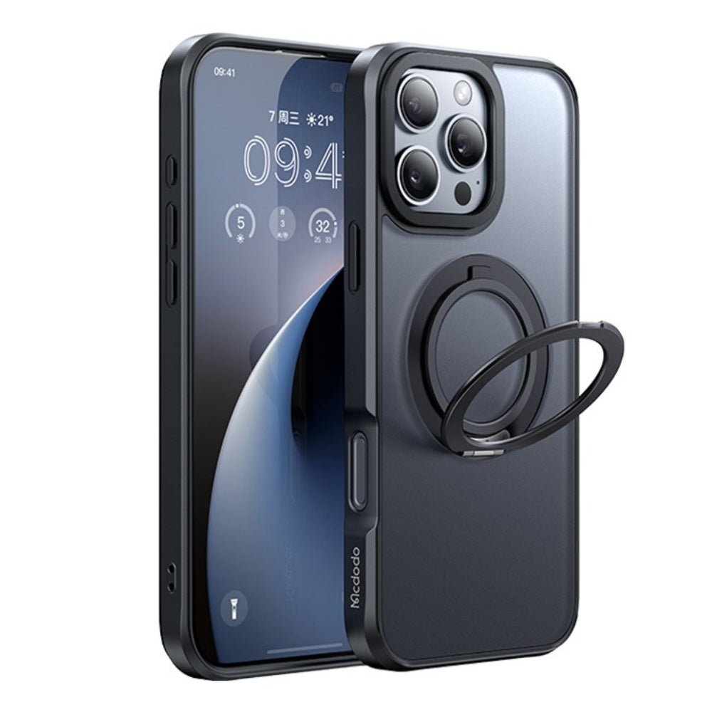 Mcdodo Magnetic Ring Stand Case for iPhone 16 Pro Max