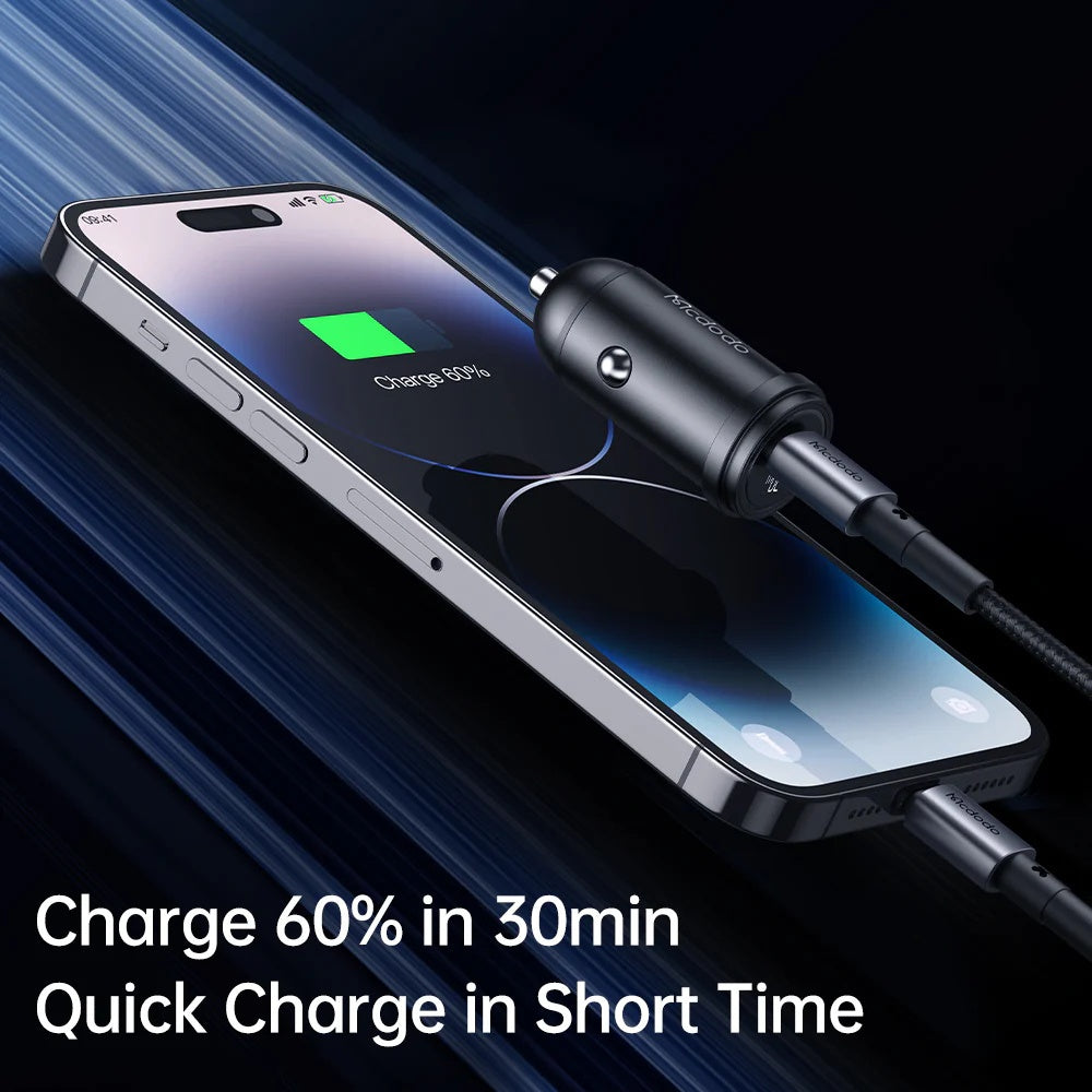 Mcdodo PD30W Fast Car Charger Kit (USB-C to Lightning)
