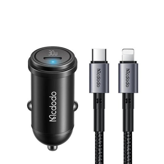 Mcdodo PD30W Fast Car Charger Kit (USB-C to Lightning)