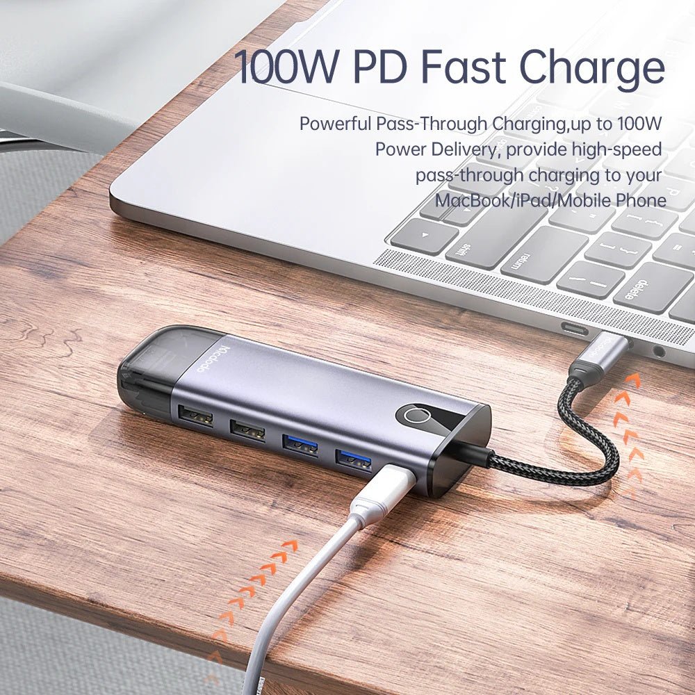 Mcdodo USB-C 10 in 1 Dongle HUB HU-742