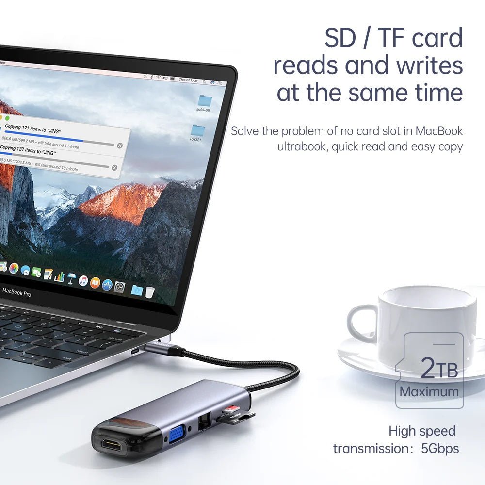 Mcdodo USB-C 10 in 1 Dongle HUB HU-742