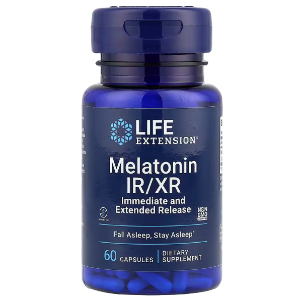 Life Extension, Melatonin IR/XR, 60 Capsules (1.5 mg per Capsule)