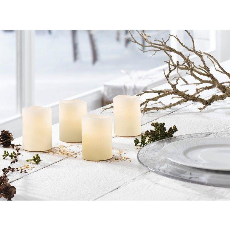 Melinera Wax LED Candles Set of 4