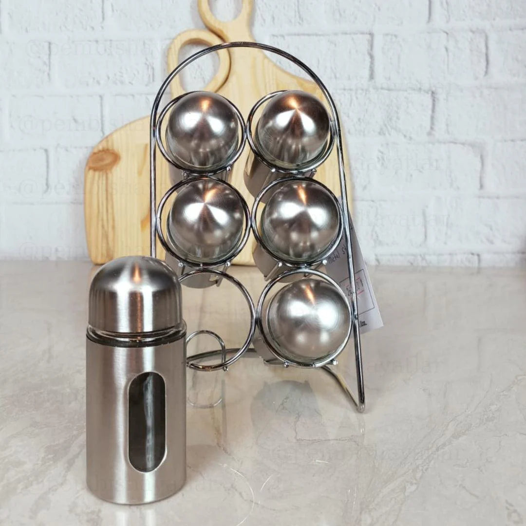 Metal 6 Piece Spice Set Galaxy