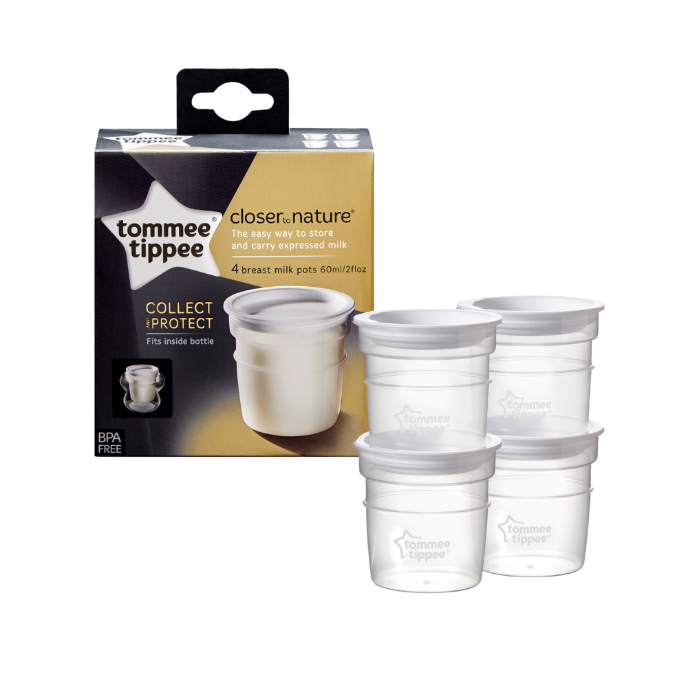 Tommee Tippe Milk Storage Pots - 4*60 ml - Medaid International