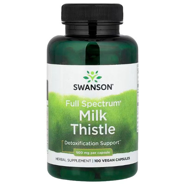 Swanson Milk Thistle – 500 mg | 100 Capsules