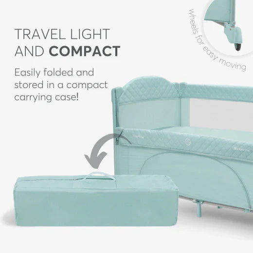 Kikkaboo - Baby Cot 2 Levels - Milky Way - Mint - 2023