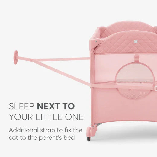 Kikkaboo - Baby Cot 2 Levels - Milky Way - Pink - 2023
