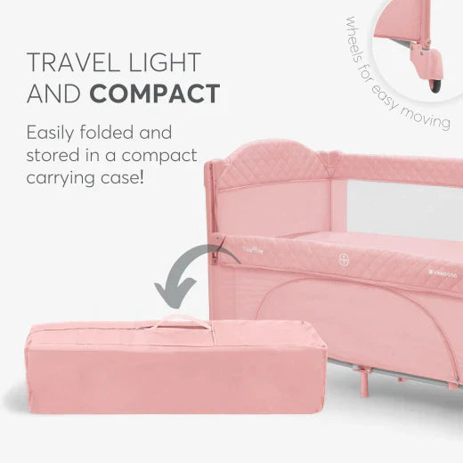 Kikkaboo - Baby Cot 2 Levels - Milky Way - Pink - 2023