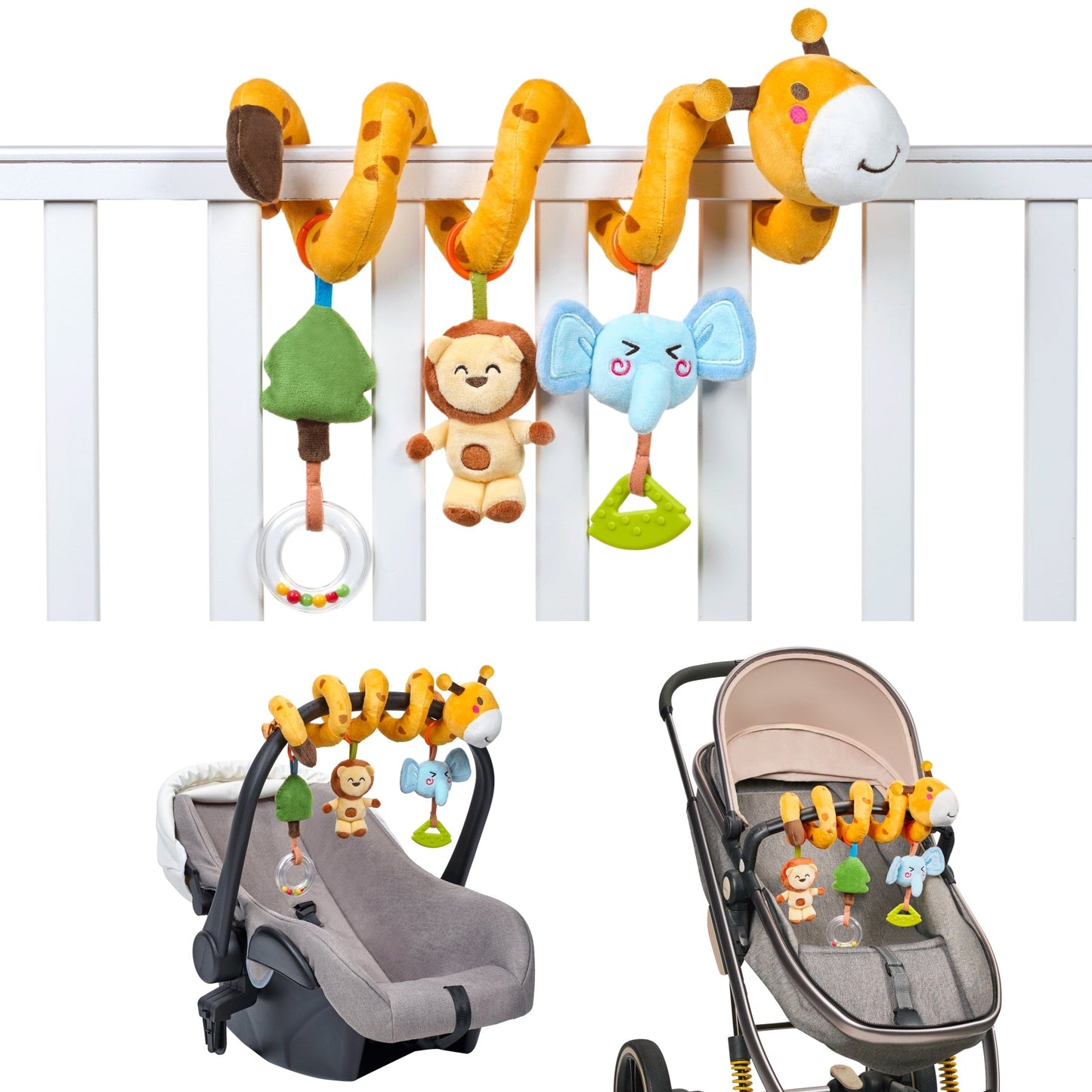 Tumama Kids  - Giraffe Spiral Toy - Texurted Play Activity - Sensory Exploration & Engagement