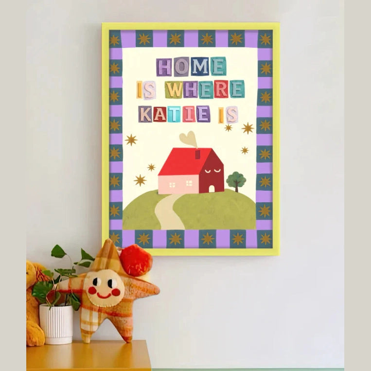 Everlasting - Customized Framed Print - Home Is Where _____ is