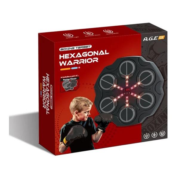 6 Target Bluetooth Music Boxing machine Warrior Hexagonal Boxing Target With Glove Set