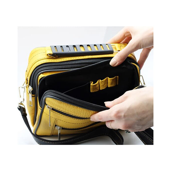 Small Cross Bag, Wristband Hand Bag, Suitable for Men and Women, Leather Material - 15031