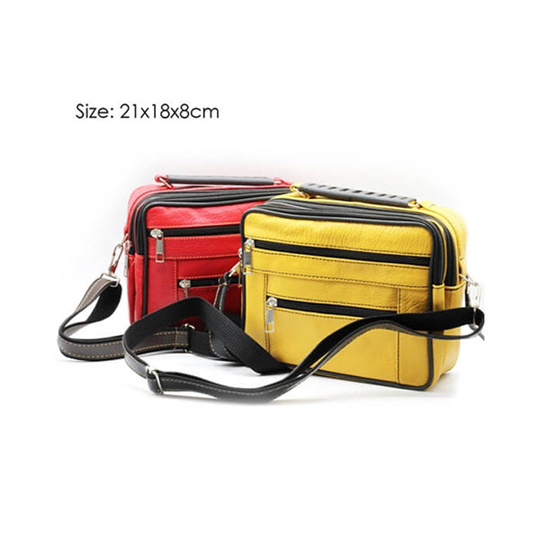 Small Cross Bag, Wristband Hand Bag, Suitable for Men and Women, Leather Material - 15031