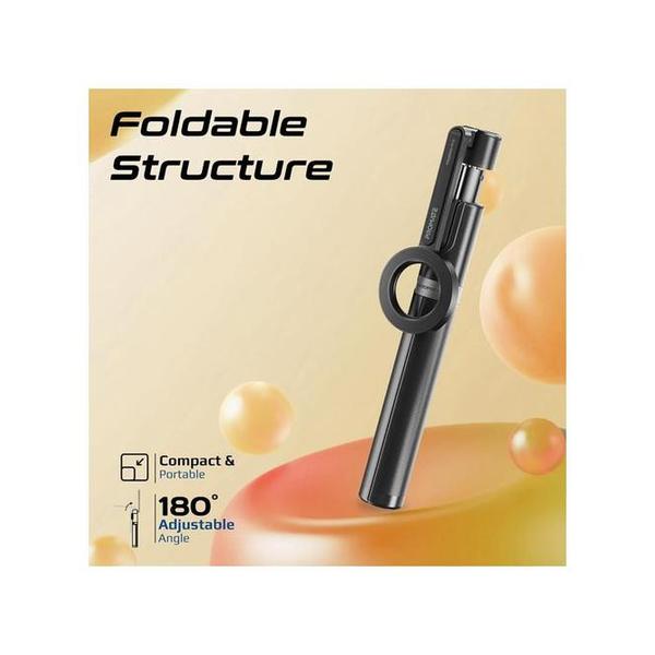 Promate MagStick-Pro MagSafe Compatible Extendable Monopod & Tripod Stand with Remote Control
