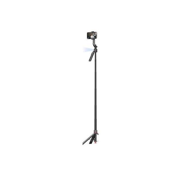 Promate TriPop-Ai 360° Ai Face Tracking Telescopic Selfie Stick with Auto Pop open Tripod Base