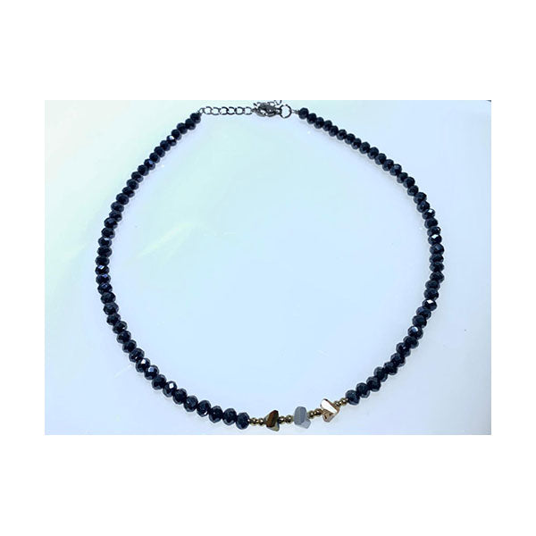 Crystal Beaded Choker Necklace for Her - CrySFiRfH