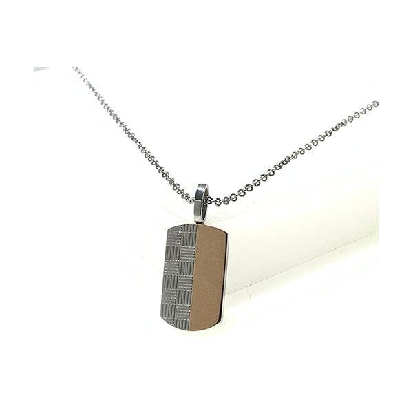 Stainless Steel Necklace Accessory, 316L, for Men - Stags5Dgy