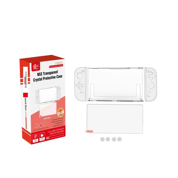 Nintendo Switch 2, 8-in-1 Transparent Crystal Protective Case, KJH-NS2-014