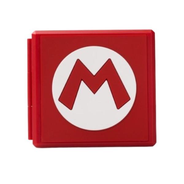 Nintendo Switch Portable and Slim Hard Shell Case - Shockproof Protective Storage With 12 Cartridge Slots for NS NX (Mario)