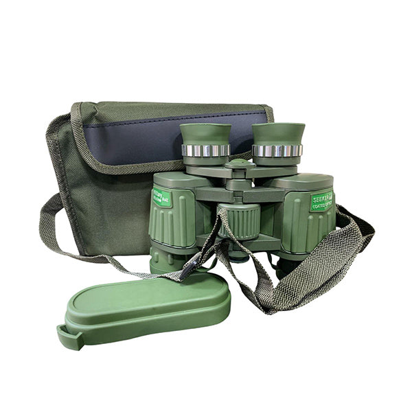 Foldable Top Binoculars 8 X 42, Perfect for Sports, Beach, Travel, Auto Racing, Hunting + Free Carrying Case