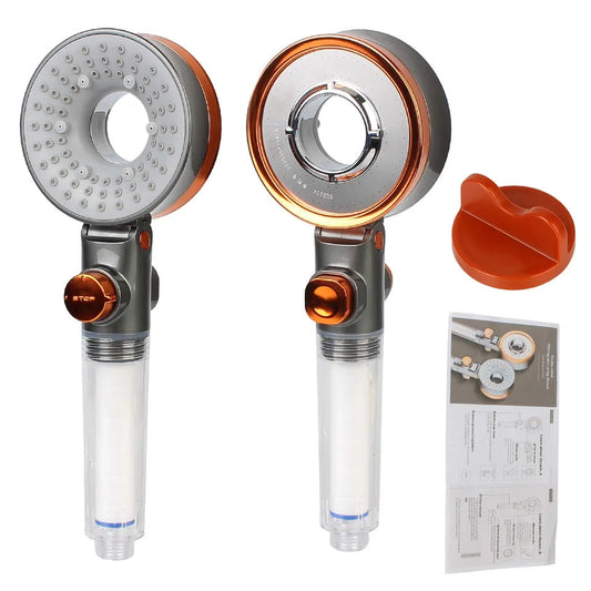 High Pressure Turbo Dual Jet Shower Head home tools accessories